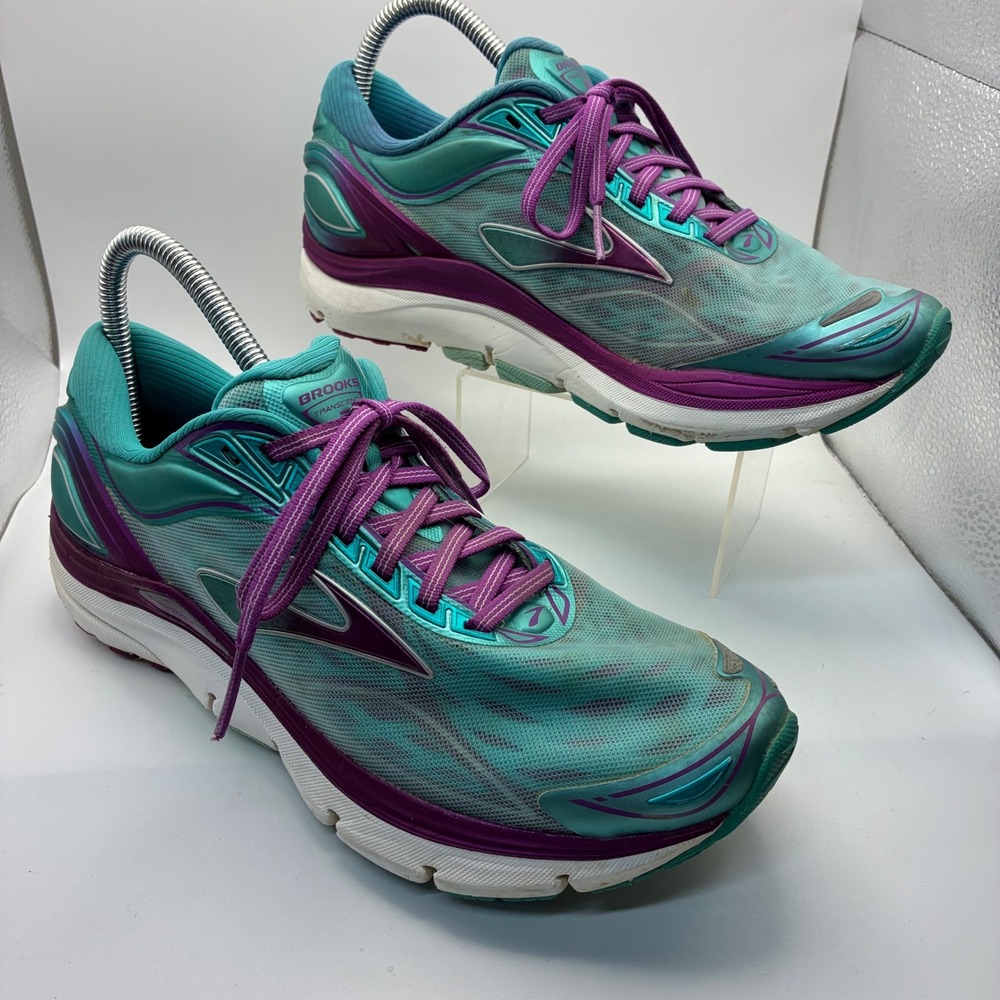 Brooks Transcend 3 Women Running Shoes Teal Purple SuperDNA 1202091B481 Size 9.5